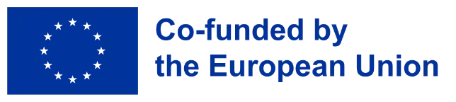 Logo der europäischen Union mit dem Text: Co-funded by the European Union